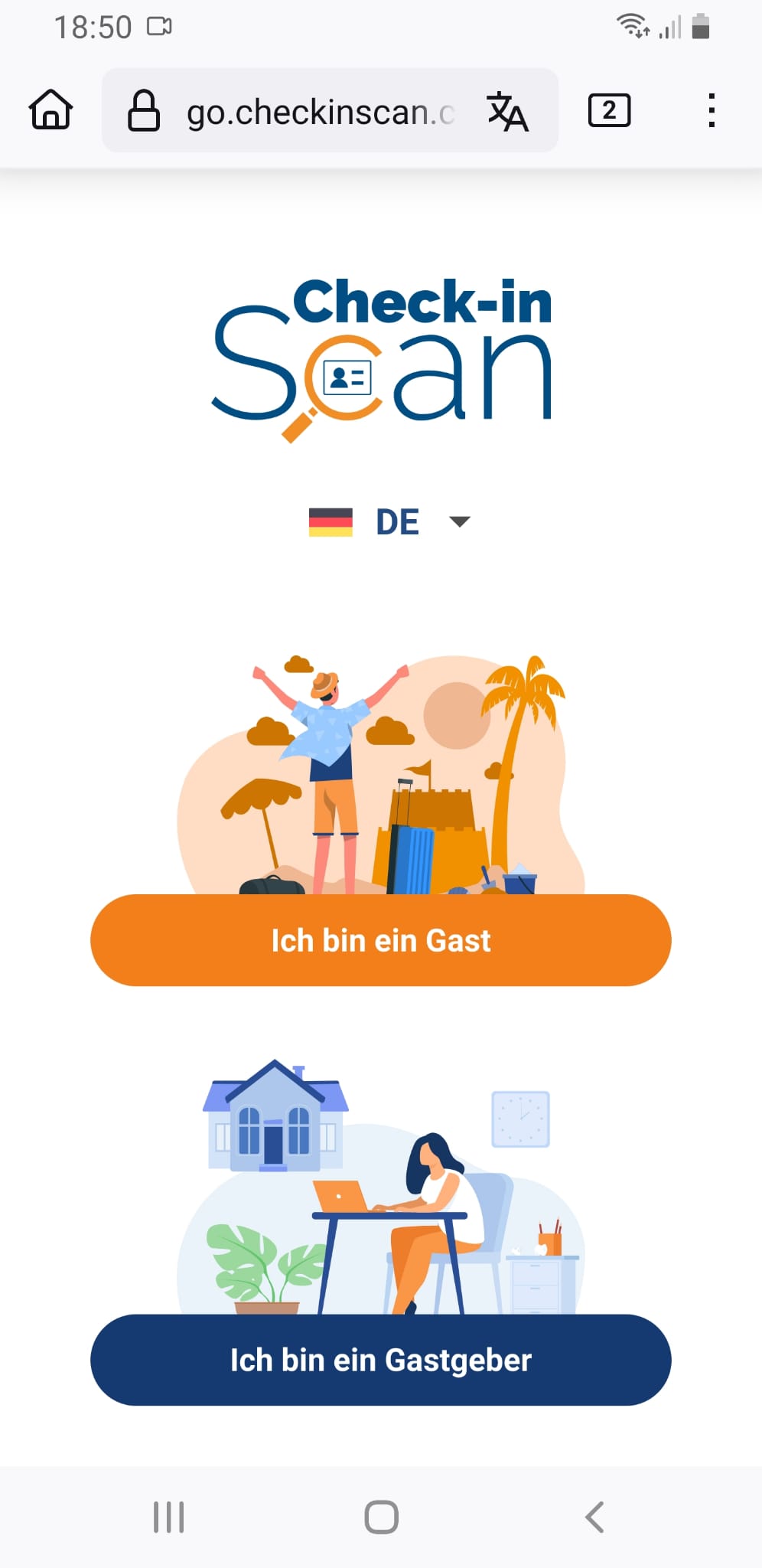 Erklärung: Touristenanmeldung in Spanien ganz einfach, mit Check-in Scan